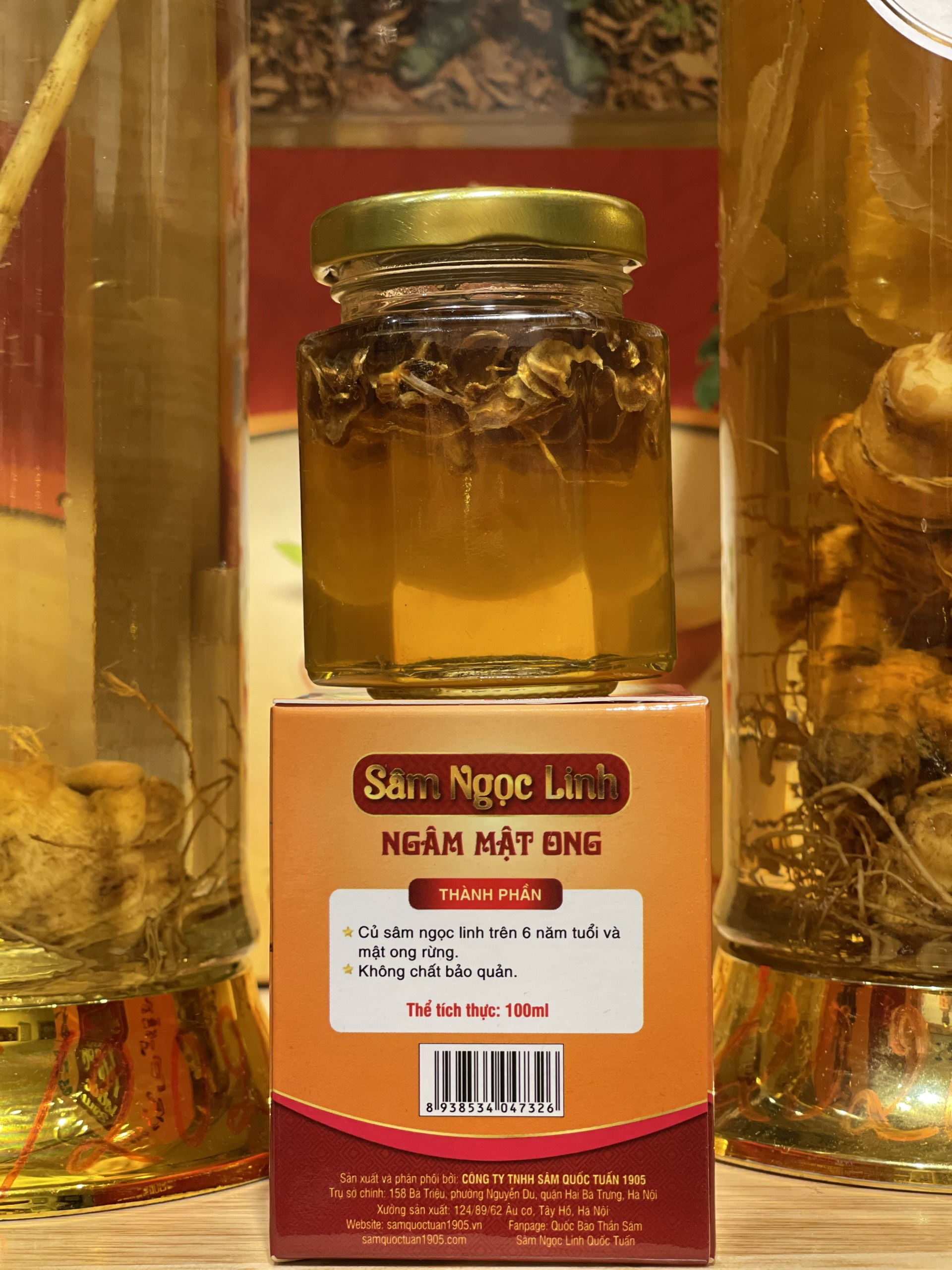 Sâm Ngọc Linh ngâm mật ong lọ 100ml