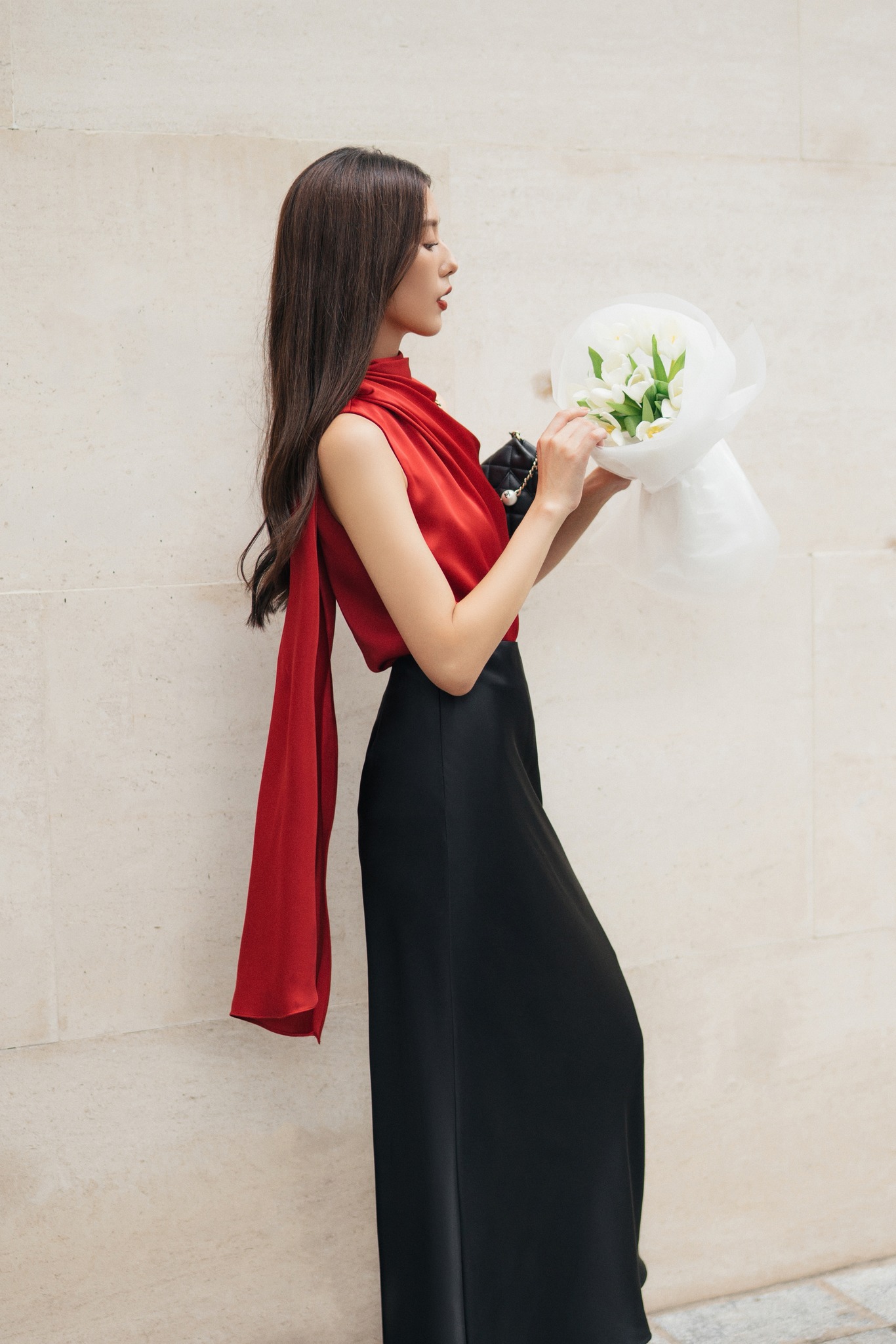 Áo sơ mi lụa Charlotte Top HUONG BOUTIQUE HBSM1111