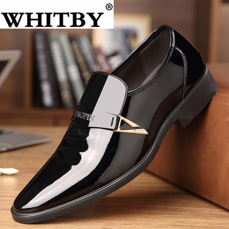 Leap Boy Brand WHITBY Giày oxford da bóng dành cho nam công sở sang trọng