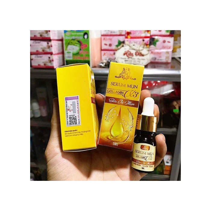 Serum siêu ngăn ngừa mụn Collagen X3 5ml