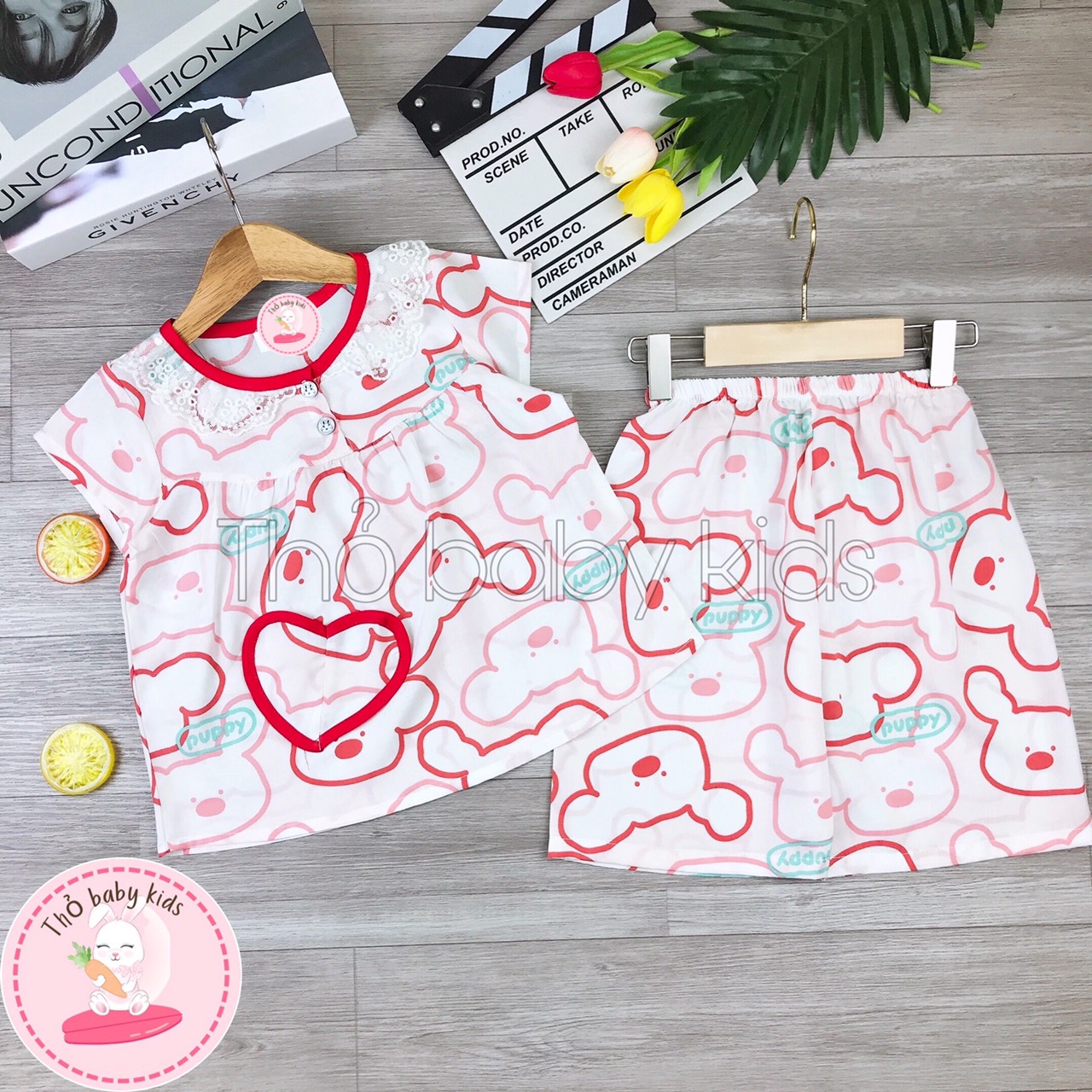 Bộ lanh lửng bé gái, bộ tole lửng bé gái shop thỏ baby kids
