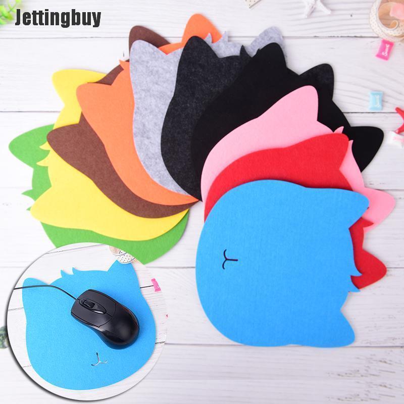 Jettingbuy Miếng Lót Chuột Chống Bụi Hình Mèo Miếng Lót Chuột Cho Máy Tính Máy Tính Xách Tay Màu Hồng