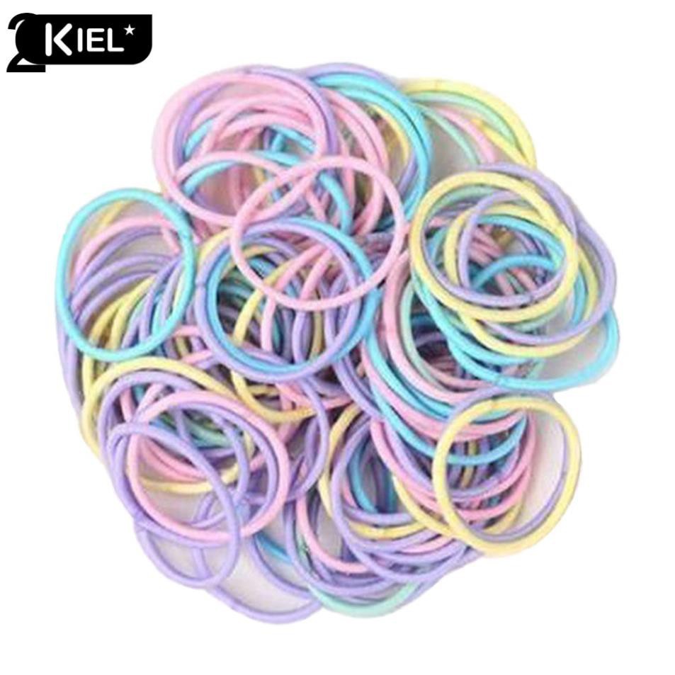 Set 100 dây chun buộc tóc cho bé gái (mẫu mới)