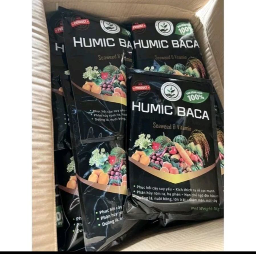 Phân bón lá sinh học HUMIC BACA gói 1kg