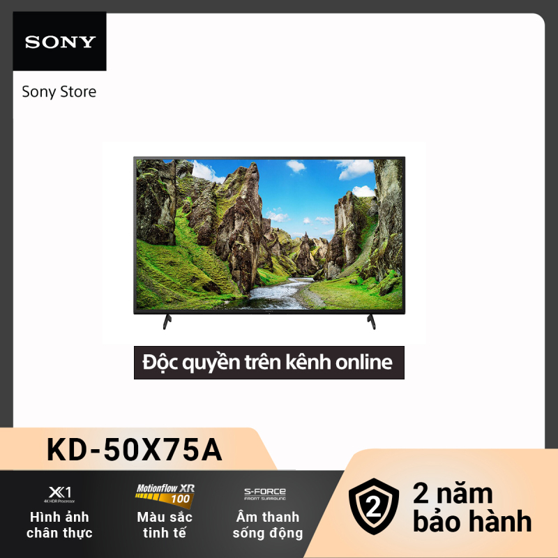 Bảng giá [Voucher 300k Follower][New 2021] Smart Tivi (TV Android) Sony 4K 50 inch KD-50X75A