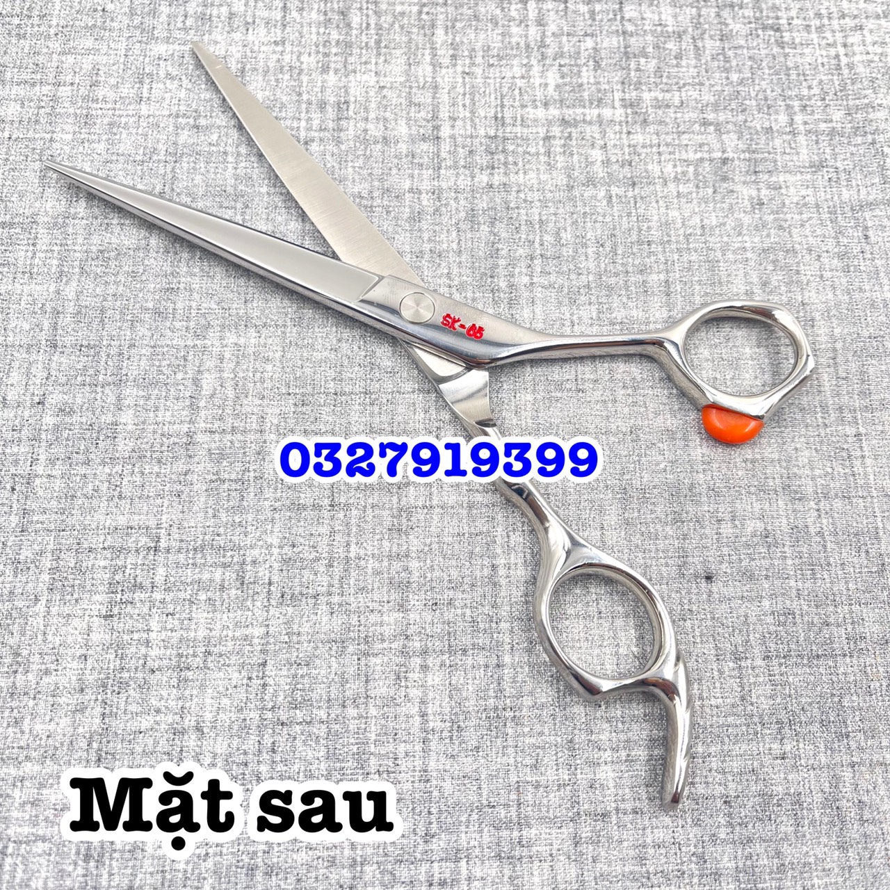 VS Kéo Cắt Tóc Cao Cấp 6.5 In Thép Nhật S440C Quai Phẳng Lệch Độ Cứng 62HRC Lưỡi 7.5cm Chuyên Sản Phẩm Tóc Kích Thước 6.5 In Chiều Dài 18cm
