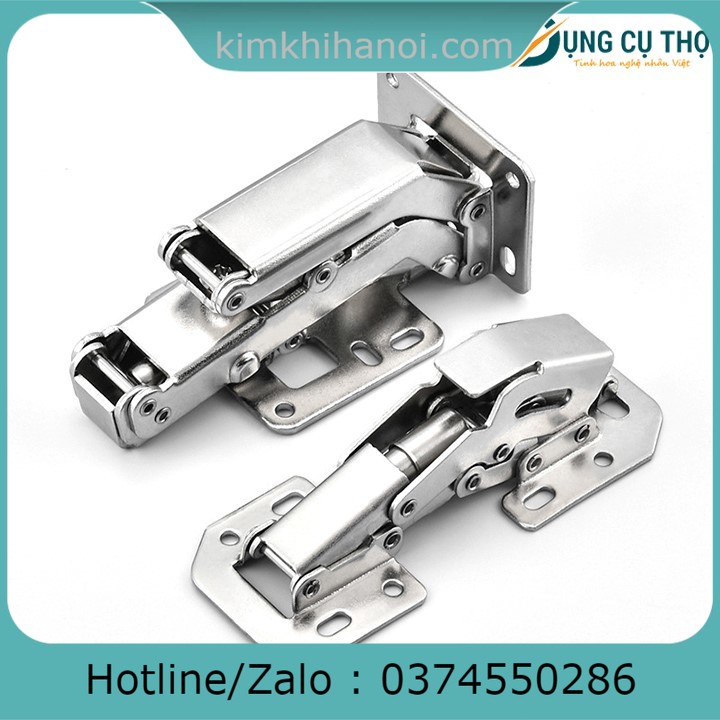 Bản lề bật 90 độ tủ bếp có giảm chấn và không giảm chấn