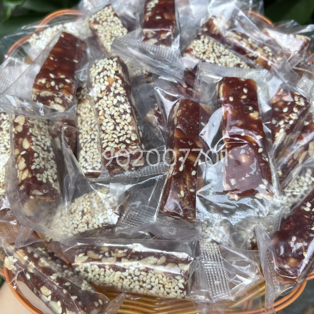 Kẹo chuối đậu mè gừng thơm ngon béo dẻo-kẹo chuối Bến Tre -bánh kẹo ăn vặt - Đồ ăn vặt - mứt tết