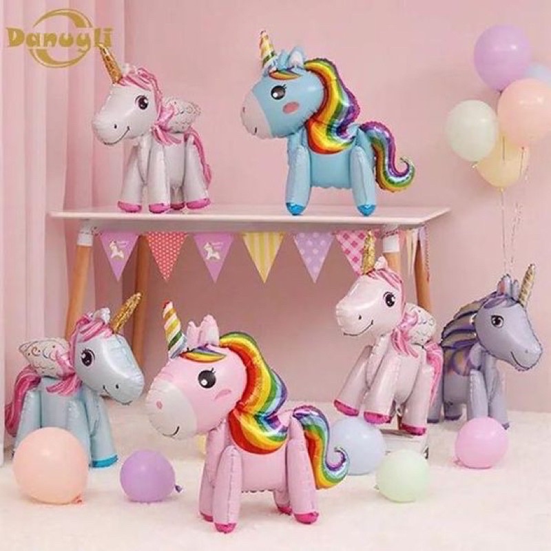 Bóng ngựa Pony 4D trang trí sinh nhật