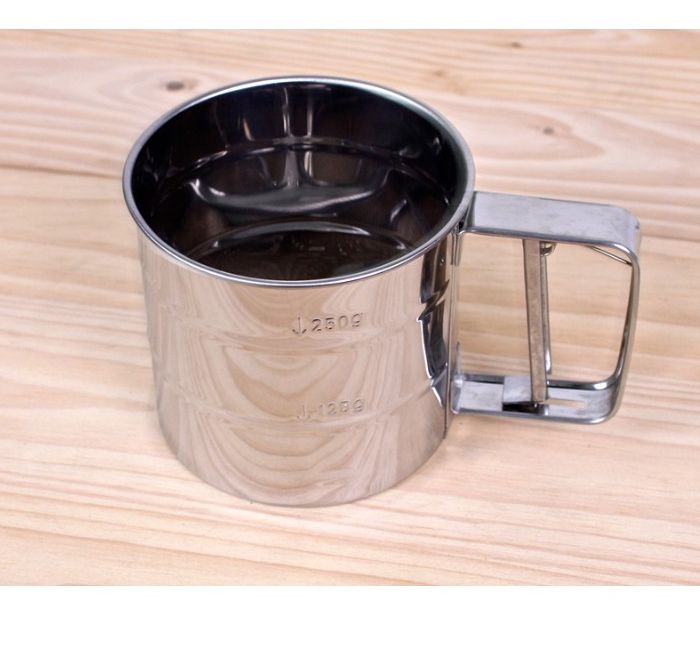 Cốc rây bột [ CAO CẤP ] Ca rây bột inox, dụng cụ làm bánh, nhà bếp