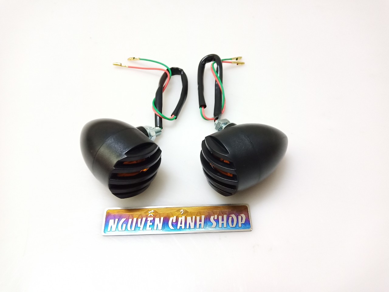 cặp đèn xi nhan xe cafe race kiểu trứng vịt