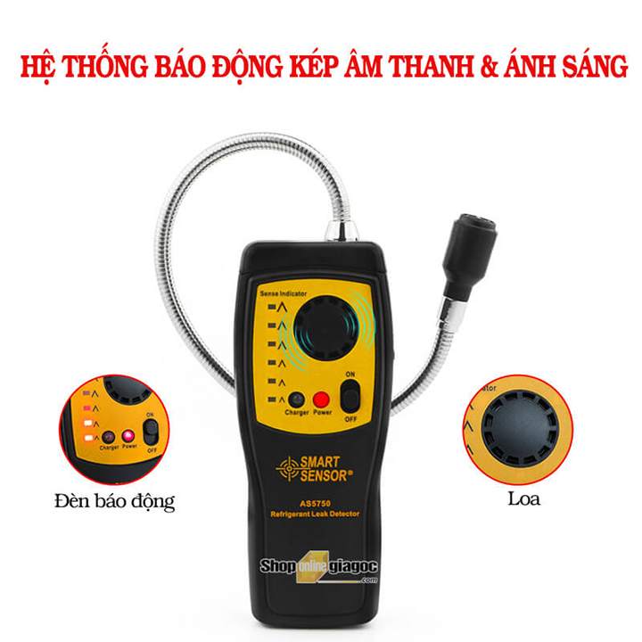 Máy phát hiện khí gas lạnh Smart Sensor AS5750