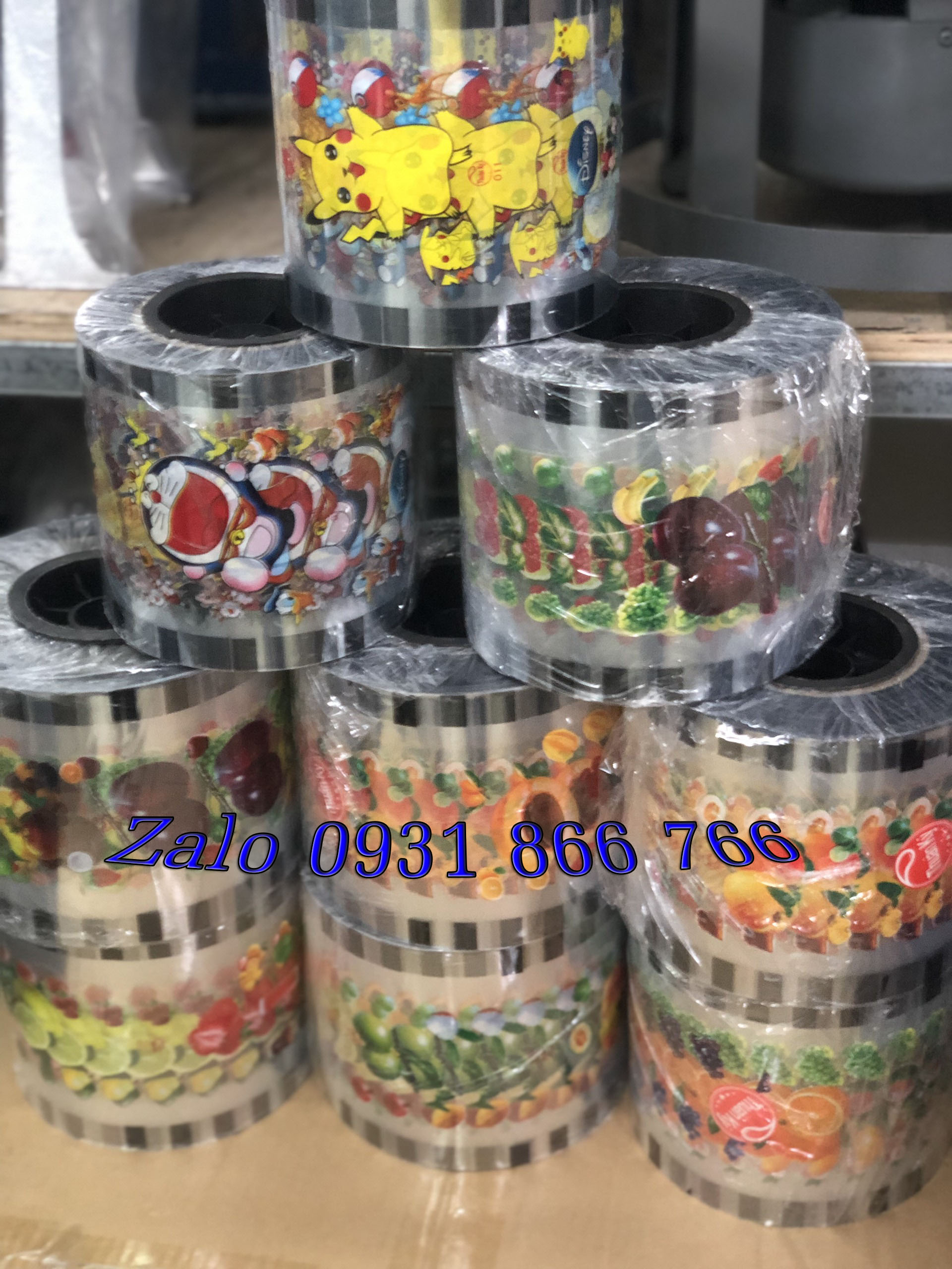 Cuộn màng ép ly 1L 15cm( hình ngẫu nhiên )