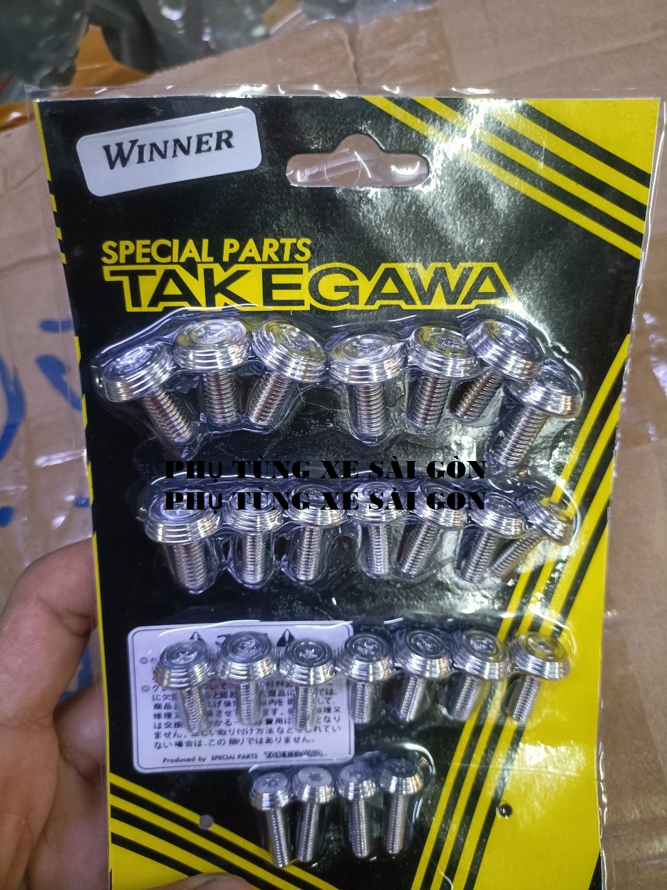 Bộ ốc dàn áo salaya cho xe winner 150, winner x v2 v3