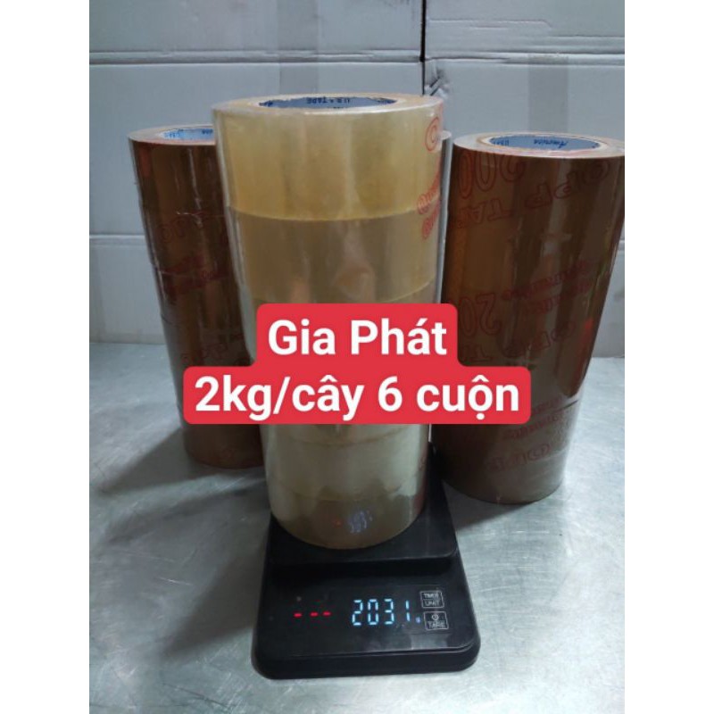 [HCM]Băng keo,  băng dính trong /đục 200yard ( 2kg/cây 6 cuộn)