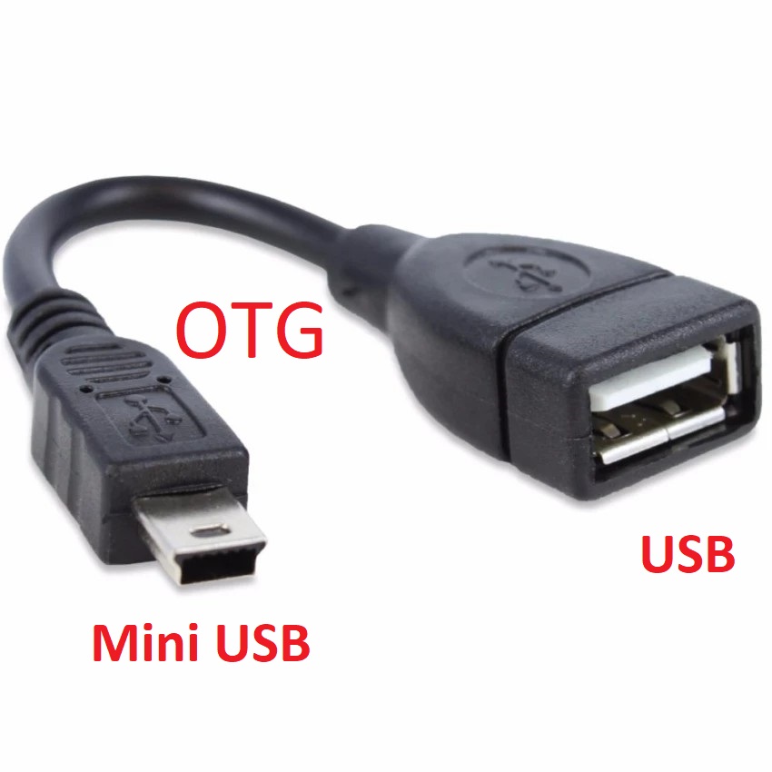 [HCM]COMBO 2 Cáp OTG cổng vuông đầu hình thang / Cáp OTG hình thang Mini USB to USB