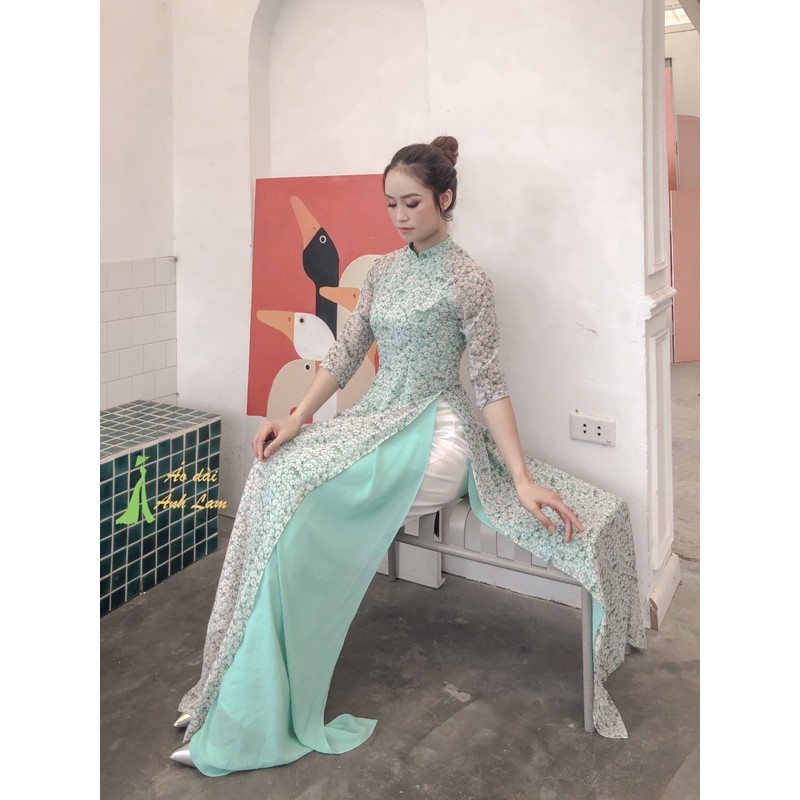 ÁO DÀI CÚC HOẠ MI SIÊU XINH SIÊU XỊN