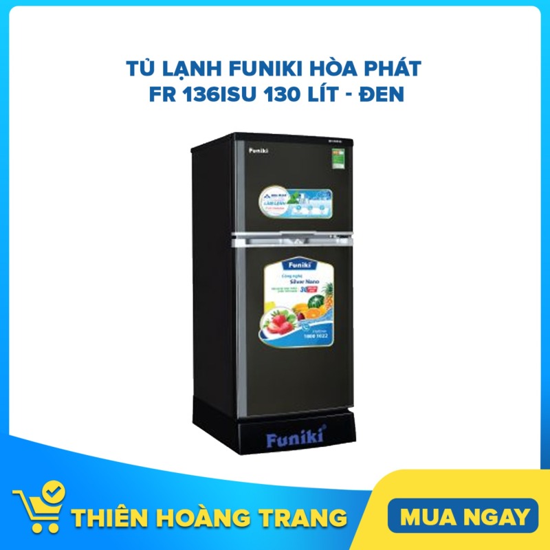 Tủ lạnh Funiki Hòa Phát FR 136ISU 130 lít - đen