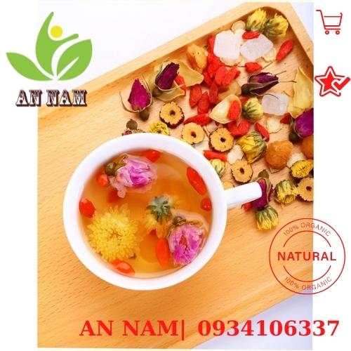 Trà hoa ngũ vị dưỡng nhan, tâm an( giúp ngủ ngon, dưỡng nhan)