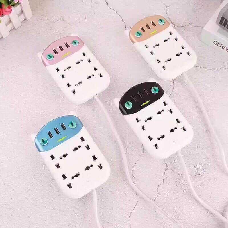 Ổ cắm điện thông minh hình mèo ngộ nghĩnh,ổ điện , ổ điện usb , ổ cắm , ổ điện đa năng , ổ điện thông minh ,ổ cắm điện usb đa năng