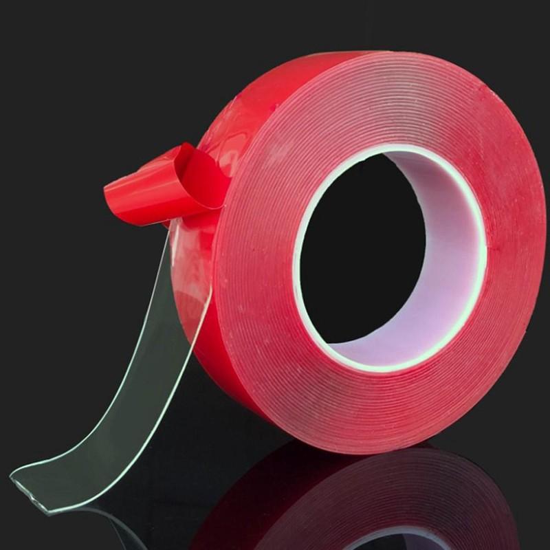 băng keo 2 mặt trong suốt 5mm x 3 mét