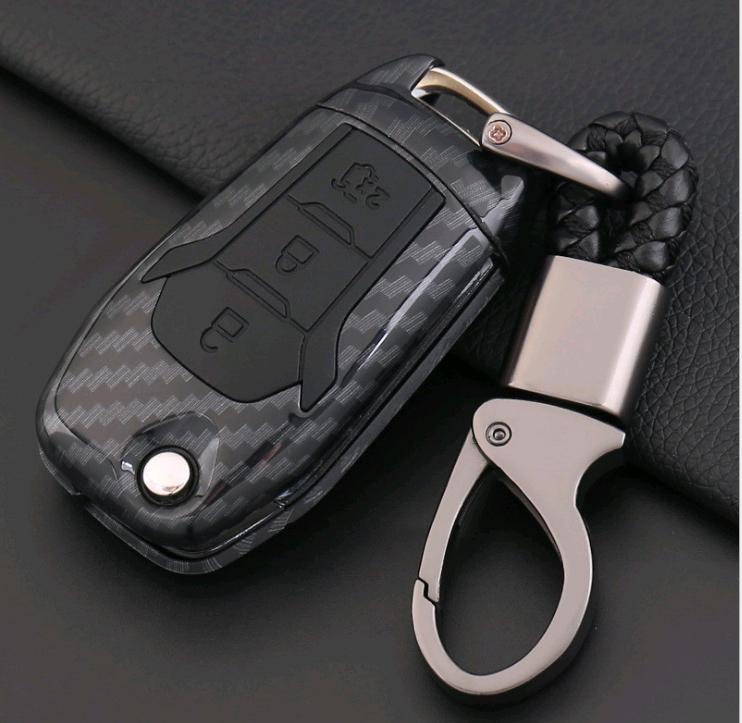 Ốp móc chìa khóa cacbon cho xe Ford Ranger XLT, Ranger Witrack