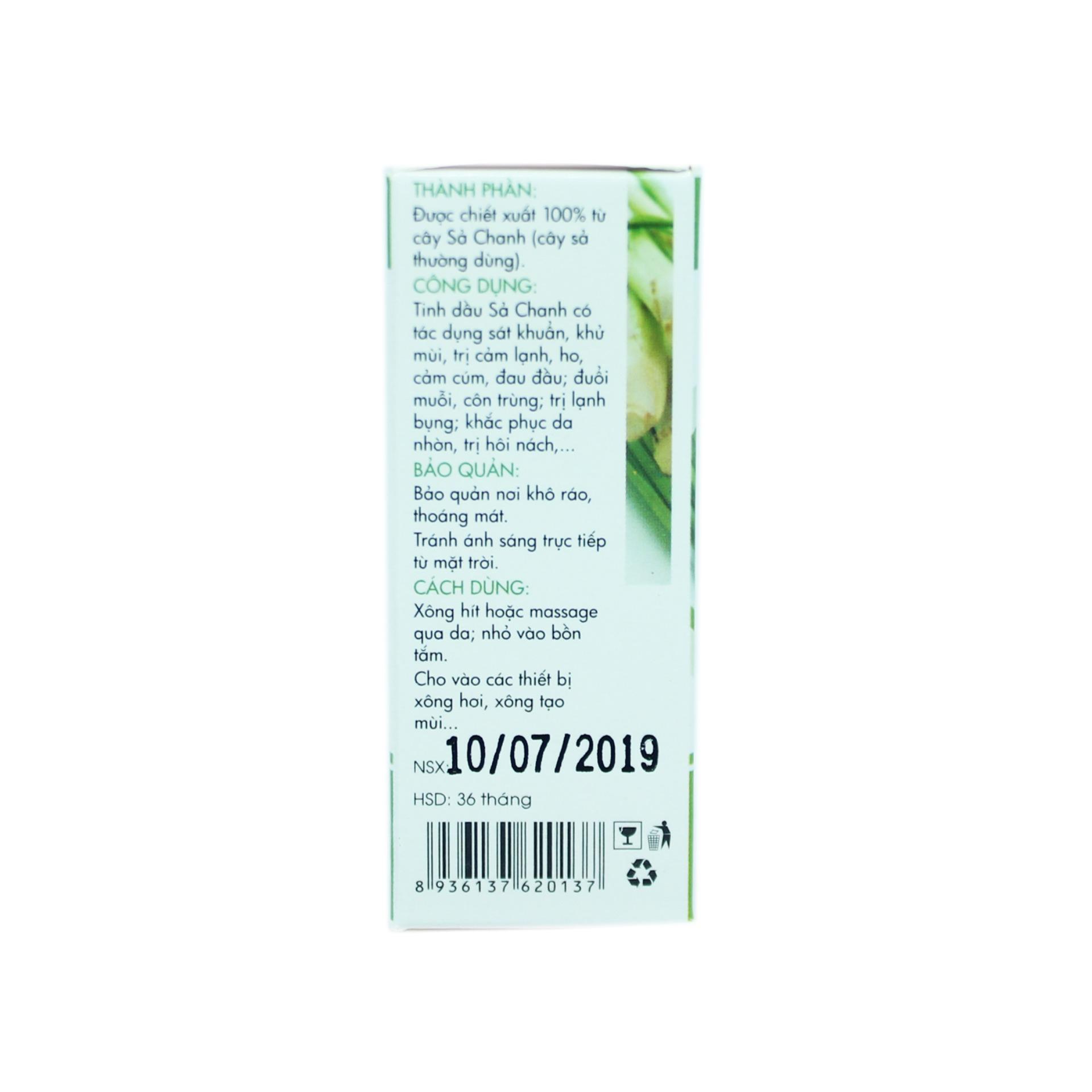 Tinh dầu sả chanh 10ml