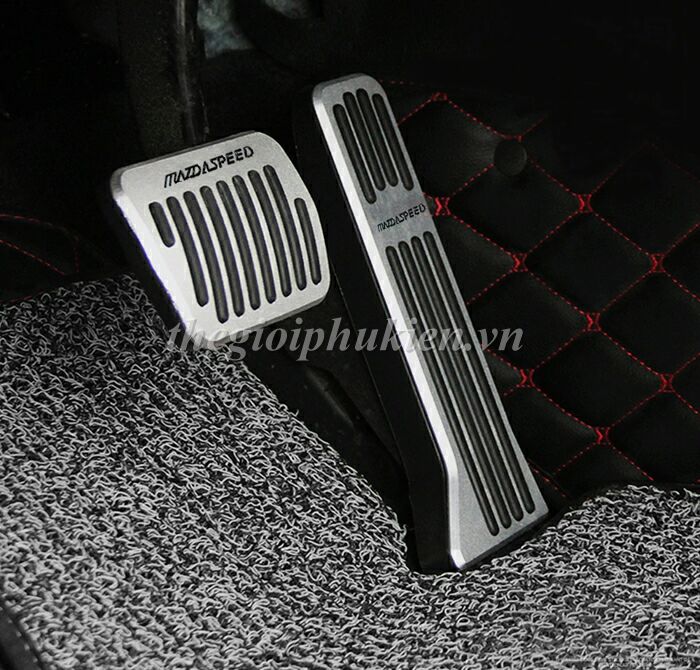 Bộ ốp bọc chân ga, chân phanh cho xe Mazda