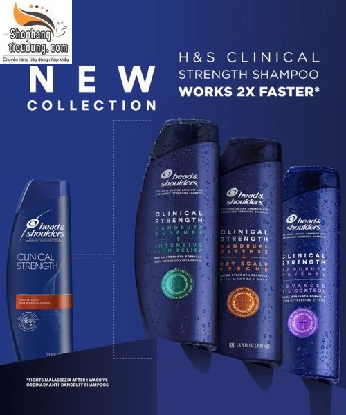Dầu Gội Head & Shoulder Clinical Strength 400ml Từ Mỹ
