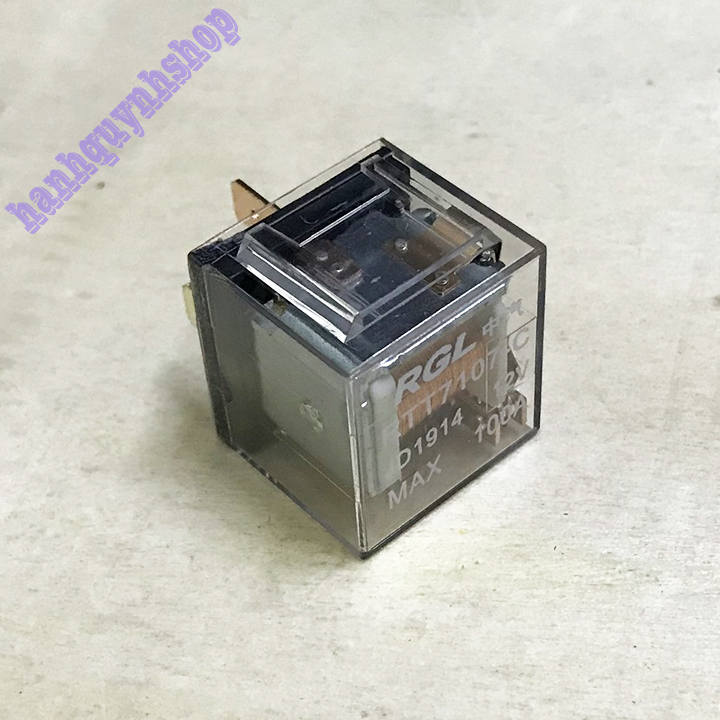 Rơ Le 5 Chân 12V 100A Nhựa Trong