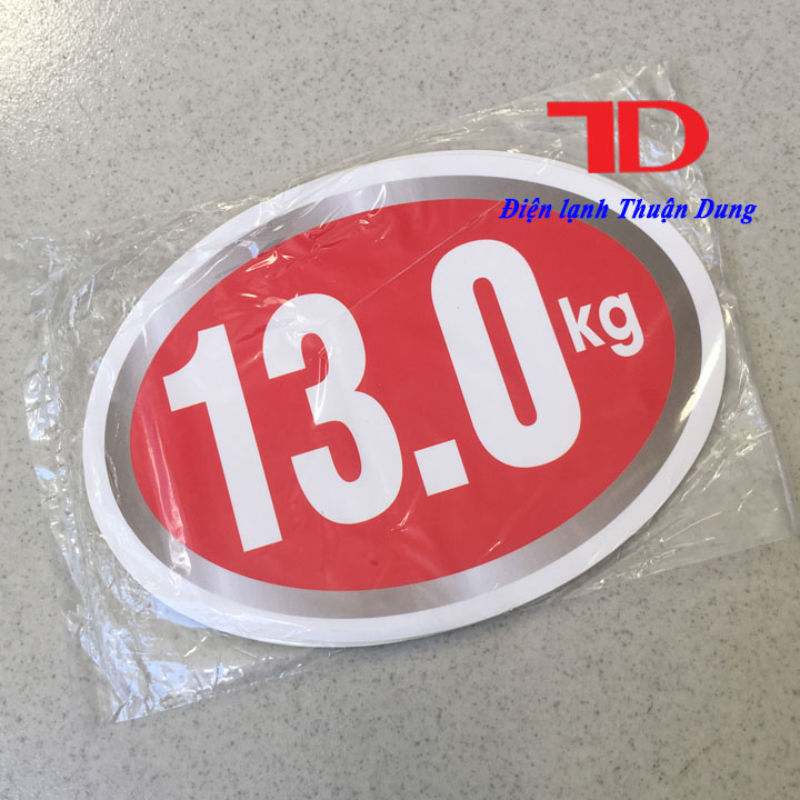 Tem dán trang trí Máy Giặt loại 13KG