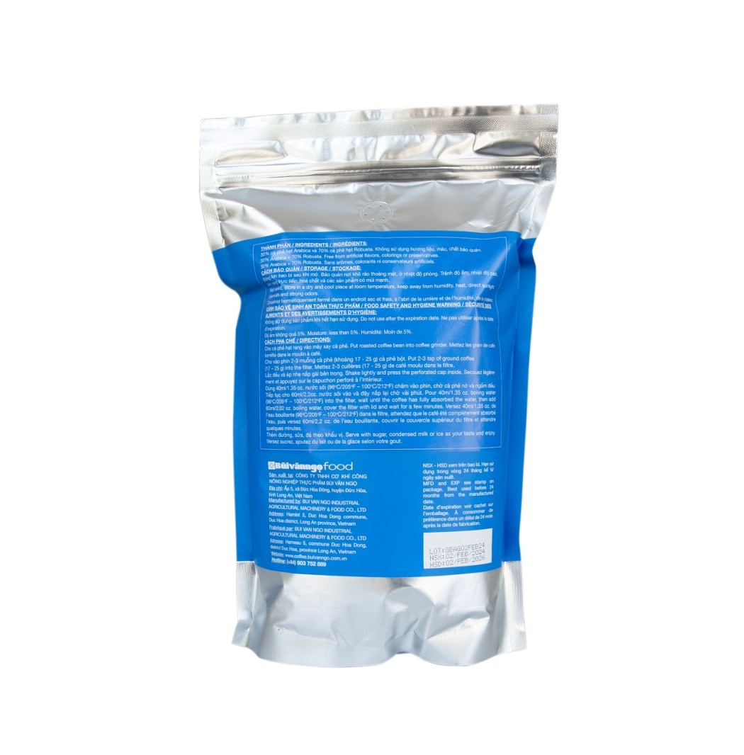 CÀ PHÊ RANG XAY BLUES BÙI VĂN NGỌ (1KG)