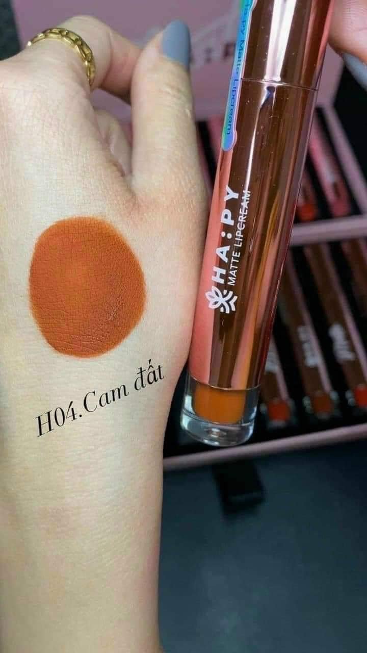 [HCM] SON HAPPY MATTLE - Son Hapy siêu lì, không trôi, kháng nước - nhiều màu lựa chọn