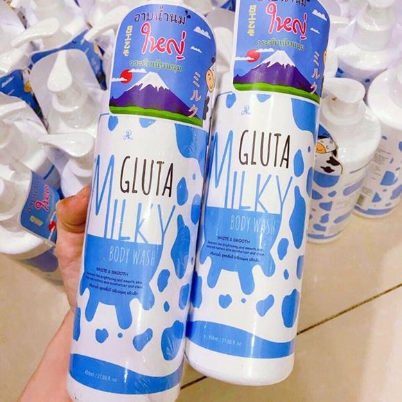 [ CHUYÊN SỈ ] Cặp Sữa Tắm Con Bò Gluta Milky Thái Lan 650ml