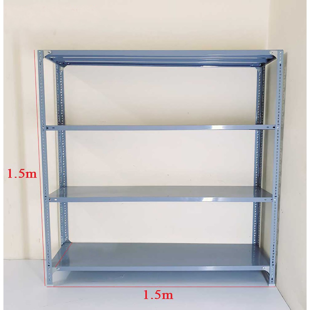 Kệ sắt v lỗ đa năng: Dài 1m5 x rộng 30cm x cao 1m5 x 4 tầng