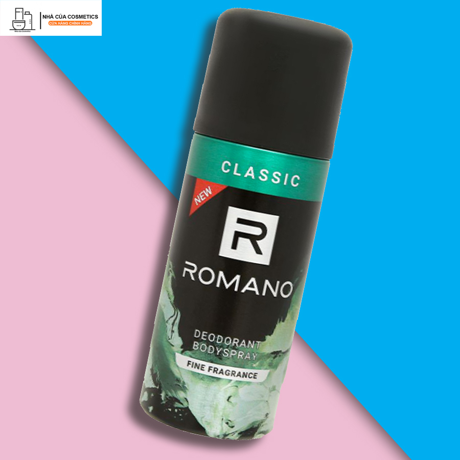 Xịt khử mùi toàn thân Romano 150ml