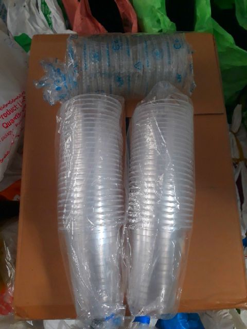 Ly Nhựa 800ml (50 ly và 50 nắp)