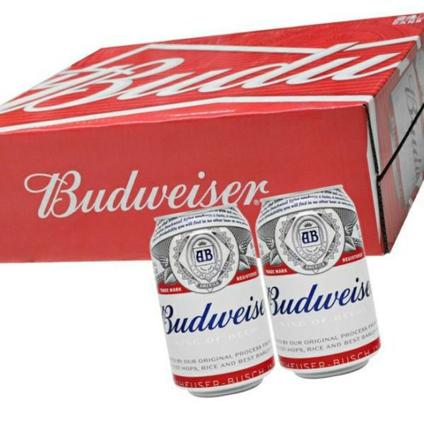 Thùng 24 lon bia bubweiser 330ml thương hiệu Mỹ