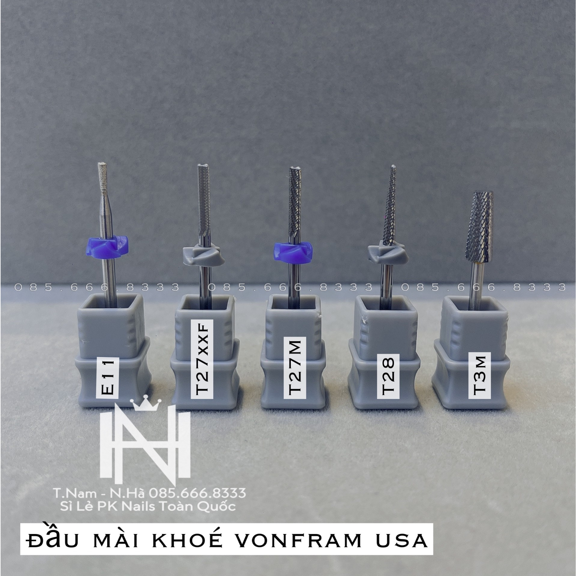 Set đầu mài khóe USA. phụ kiện nail. đầu mài khóe titan, đầu mài khóe da, đầu mài da