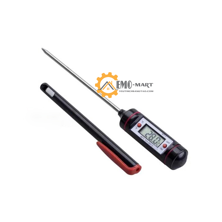 [FreeshipMAX] Que đo nhiệt độ hiển thị màn hình điện tử