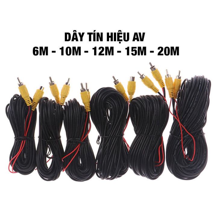 DÂY AV CAMERA LÙI 6M/10M/15M/20M DÀNH CHO Ô TÔ