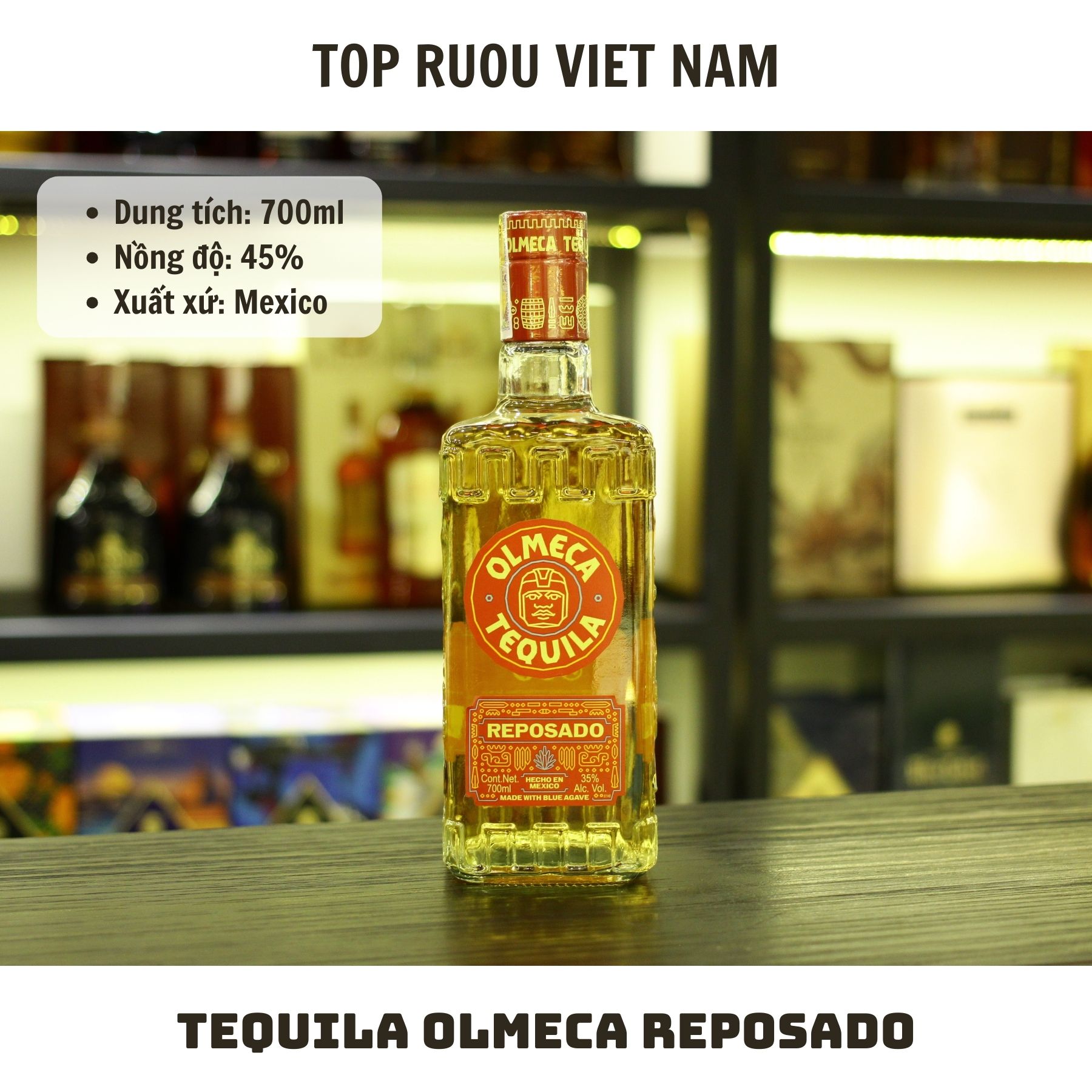 [Top Rượu VN] Tequila Jose Cuervo - Olmeca Reposado - Donjulio 700ml [Chính Hãng]