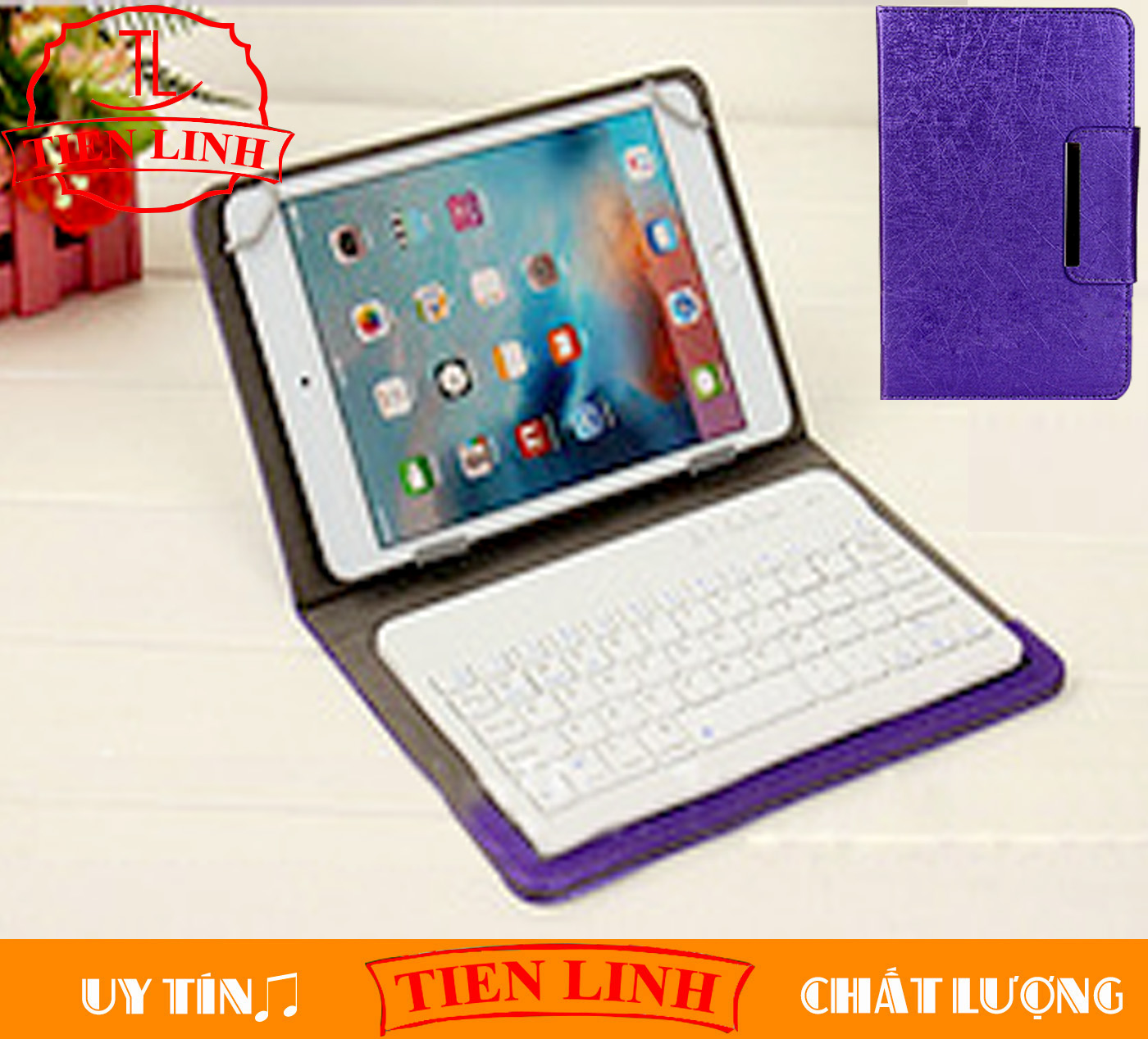 Bộ bao da BLUETOOTH từ 7 đến 8 inch cho hệ điều hành IOS/ ANDROID/ WINDOWS dành cho Máy Tính Bảng/ Ipad