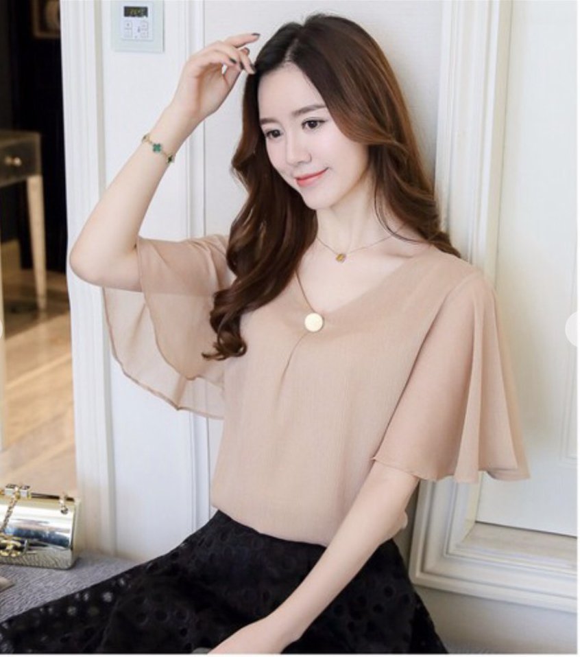 [HCM]ÁO KIỂU CINDY TAY LOE