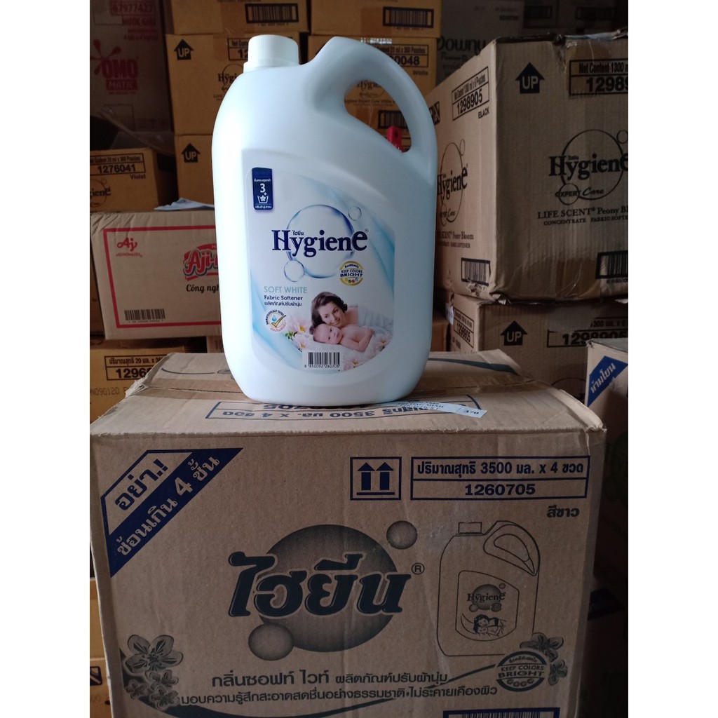 [HCM]Nước Xả Mềm Vải HYGIENE Can 3500ML Thái Lan (Màu Trắng)