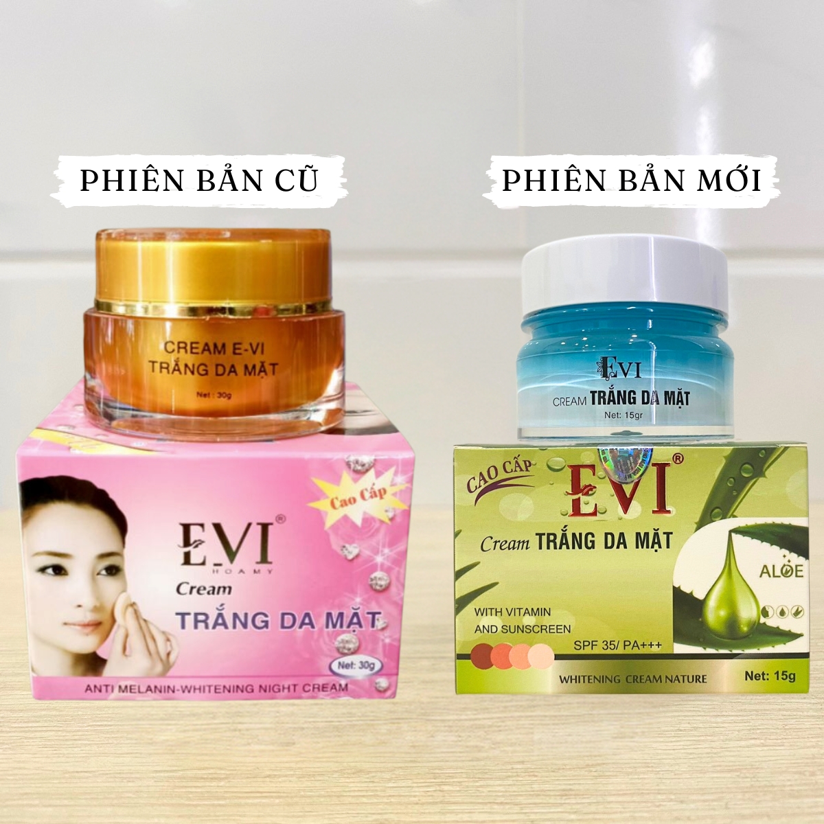 Kem dưỡng trắng da mặt EVI (15g)