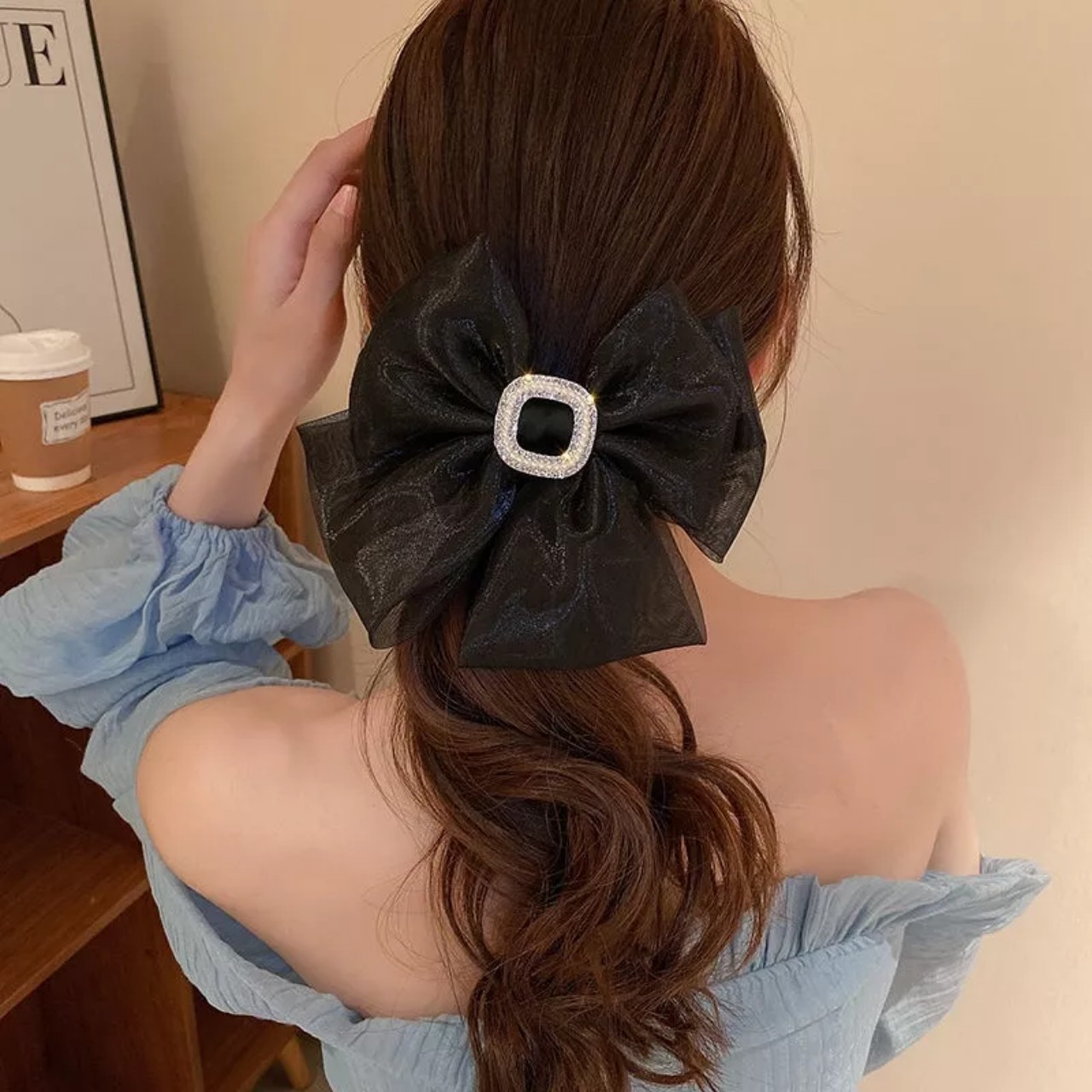 Kẹp nơ tiểu thư phong cách tiểu thư Hàn