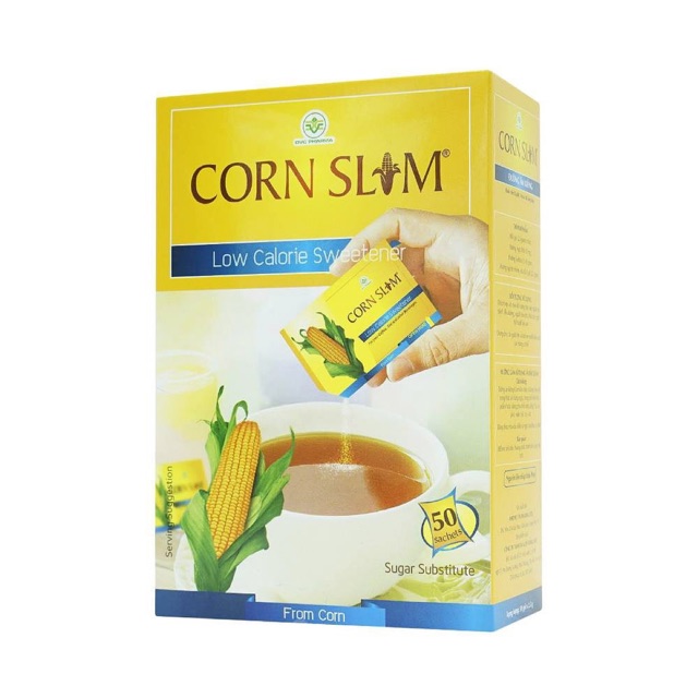 [HCM] Đường Bắp Ăn Kiêng Corn Slim Hộp 50 Gói
