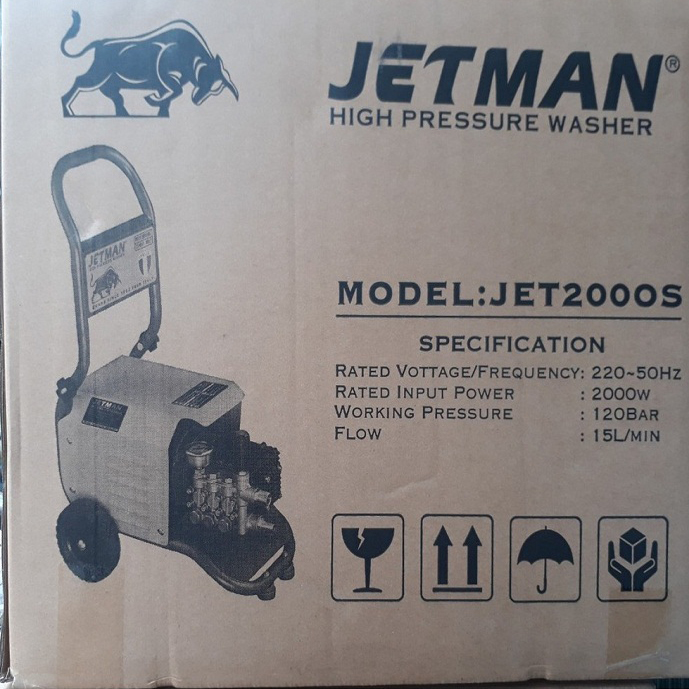 Máy Rửa Xe Cao Áp 2000W Jetman JM2000S
