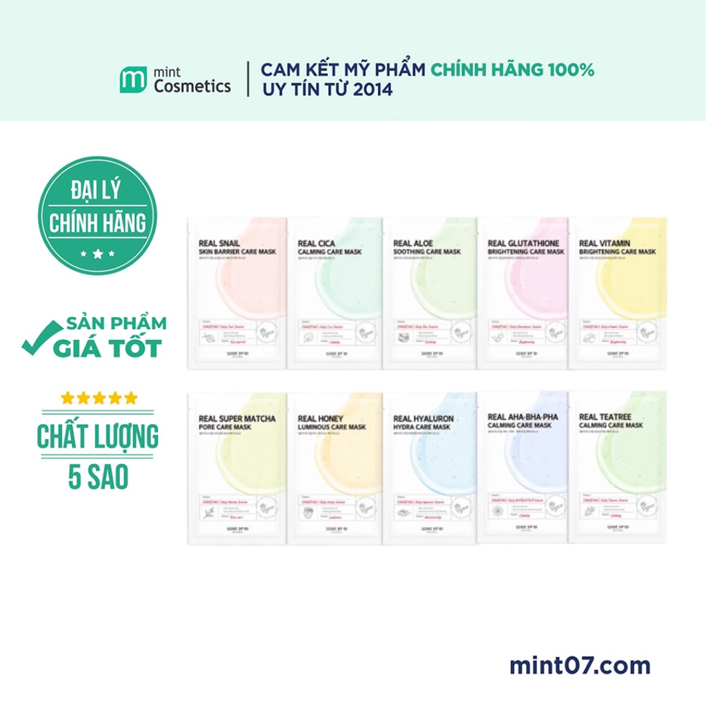 Mặt nạ giấy some by mi real care sheet mask 20g